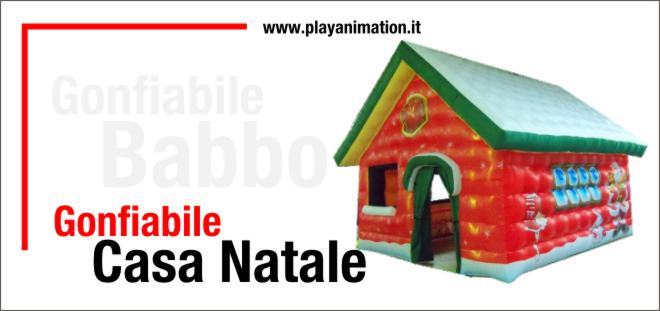 casa babbo natale gonfiabile